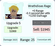 Wrathdioas Rage Upgrade 5 Card