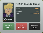 Blonde Esper Upgrade 6 Card