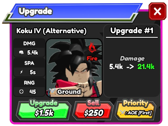 Super Koku - SSJ Goku, Roblox: All Star Tower Defense Wiki