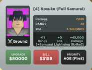 Kosuke (Full Samurai) Upgrade 4 Card