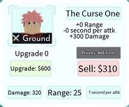 The Curse One Base Upgrade Card