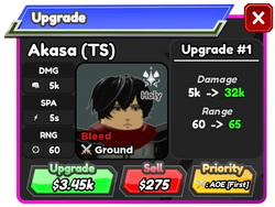 Akasa (TS) - Mikasa (Timeskip)  Roblox: All Star Tower Defense