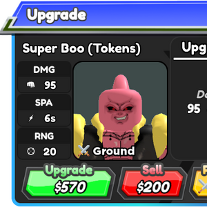 Super Boo (Tokens) - Super Buu (Gotenks), Roblox: All Star Tower Defense  Wiki