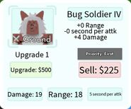 Bug Soldier IV Upgrade 1 Card