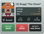 Boggi "The Clown" Upgrade 3 Card