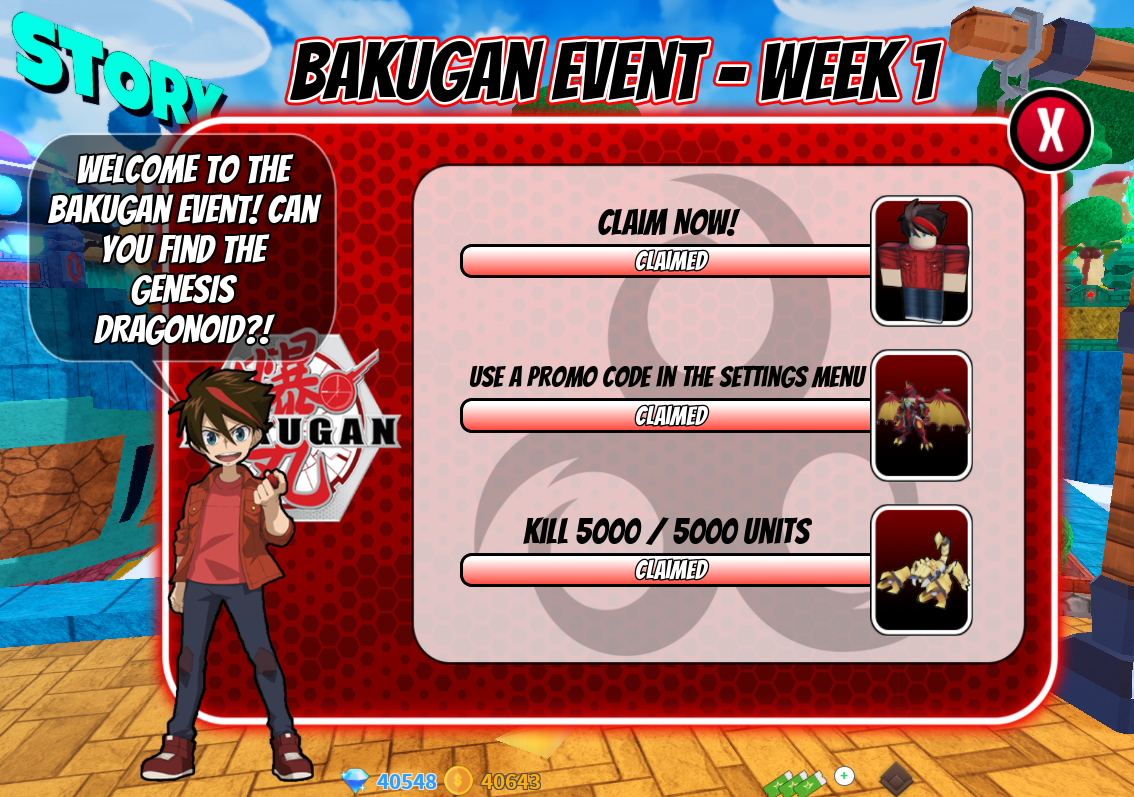 Event - Bakugan, Roblox: All Star Tower Defense Wiki