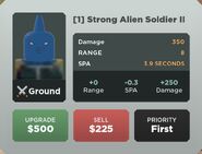 Strong Alien Soldier II Upgrade 1 Card