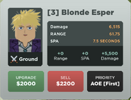 Blonde Esper Upgrade 3 Card