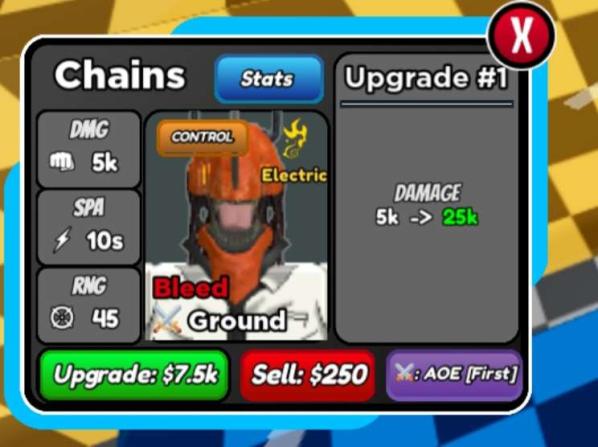 Chains - Denji (Chainsaw Man), Roblox: All Star Tower Defense Wiki