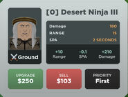 Desert Ninja III Deployment Card