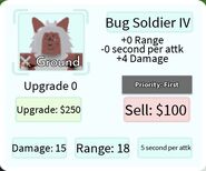 Bug Soldier IV Deployment Card