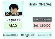 Hirito (OMEGA) Upgrade 8 Card