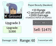 Paper Beauty (Awaken) Upgrade 3 Card