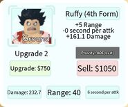 Ruffy (4th Form) 2nd Upgrade Card
