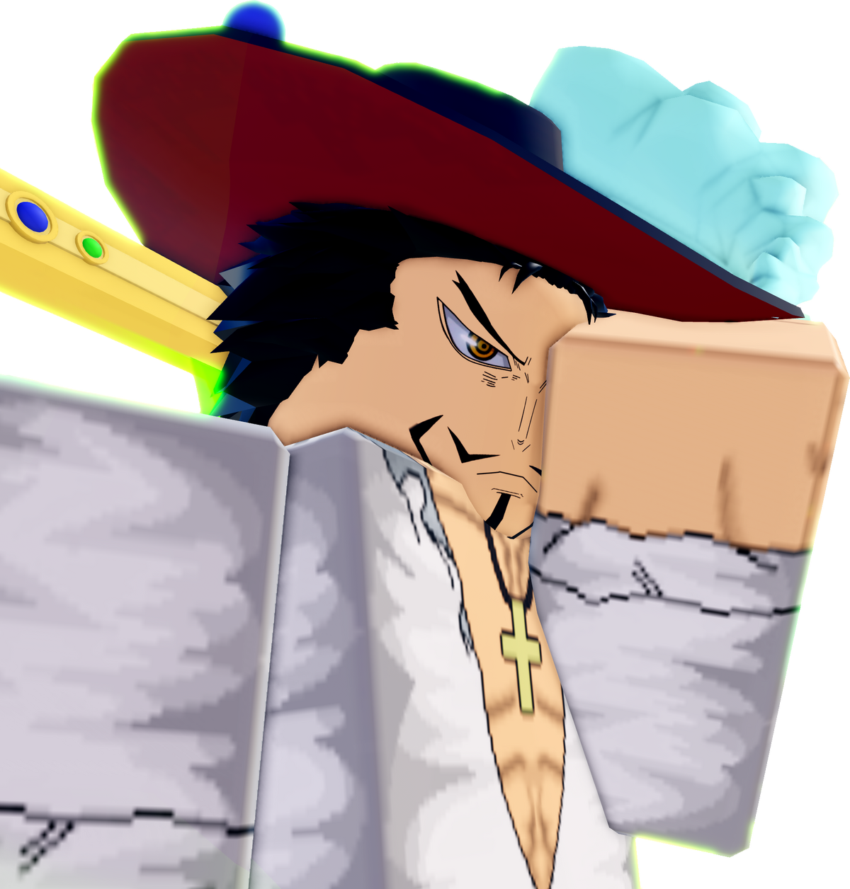 One Piece: 4 pirates that Mihawk can beat (and 4 that can beat him)