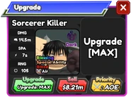 Sorcerer Killer Upgrade 6 Card
