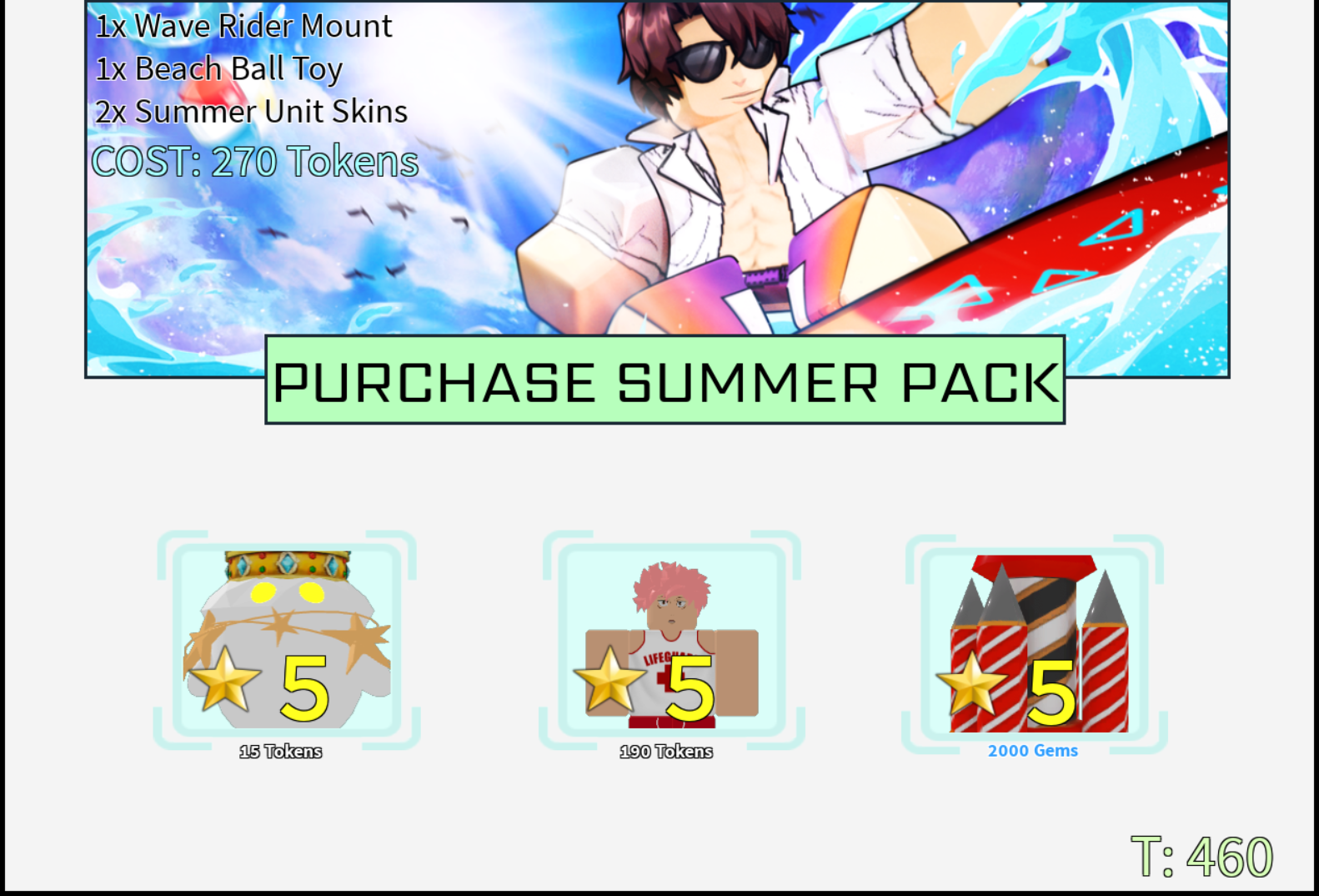 THE SUMMER EVENT UNIT TIER LIST