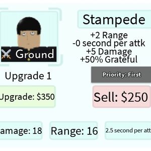 Stampede (100%) - Mob, Roblox: All Star Tower Defense Wiki