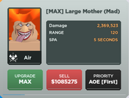 Large Mother (Mad) Upgrade 10 Card