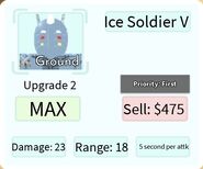 Ice Soldier V Max Upgrade Card