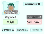 Arruncur II Upgrade 2 Card