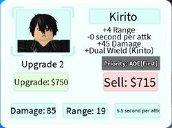 Star King - Kirito (Star King)  Roblox: All Star Tower Defense