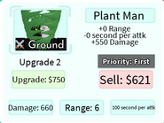 Plant Man Upgrade 2 Card