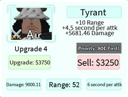 Tyrant (Furious) - Kuma (Damaged), Roblox: All Star Tower Defense Wiki