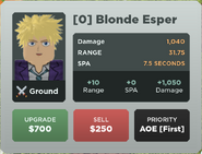 Blonde Esper Base Deployment Card