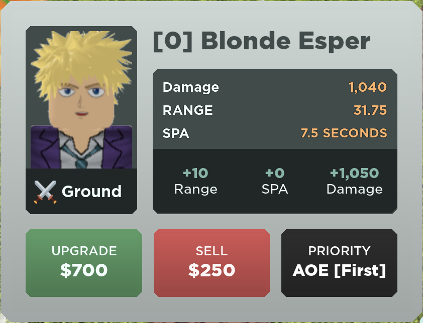 Blonde Esper é um personagem baseado em Teruki Hanazawa de Mob Psycho 100