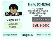 Hirito (OMEGA) Upgrade 7 Card