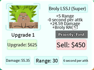 Broly LSSJ upgrade 1