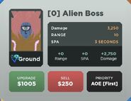 Alien Boss Deployment Card