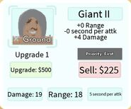 Giant II Upgrade 1 Card