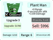 Plant Man Upgrade 3 Card