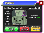 Red Eye Warrior Path Upgrade 1 Card