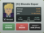 Blonde Esper Upgrade 5 Card
