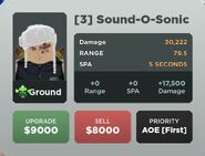 Sound-O-Sonic Upgrade 3 Card