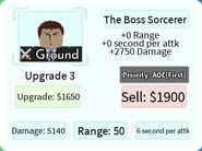 The Boss Sorcerer Upgrade 3 Card