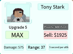 LVL 175 TONY STARK (BEYOND) 6⭐UNIT (PRESTIGE) SHOWCASE - ALL STAR