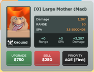 Large Mother (Mad) Upgrade 0 Card