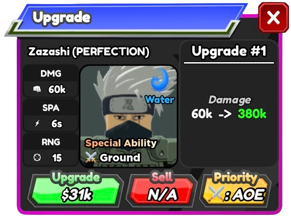 Zazashi (PERFECTION) - Kakashi (Perfect Susanoo) | Roblox: All