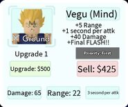 Vegu (Mind) Upgrade 1 Card