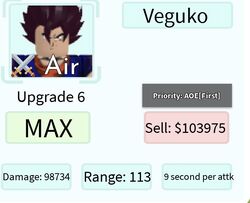 Veguko (Vegito), Roblox: All Star Tower Defense Wiki