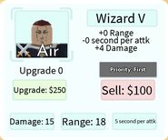 Wizard V Base Upgrade Card