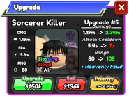 Sorcerer Killer Upgrade 4 Card