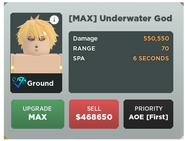 Underwater God Upgrade 5 Card