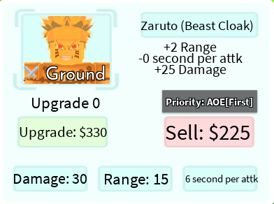 Zaruto (Path) - Naruto (Sage of Six Paths Mode), Roblox: All Star Tower  Defense Wiki