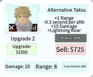 Alternative Tatsu Upgrade 2 Card