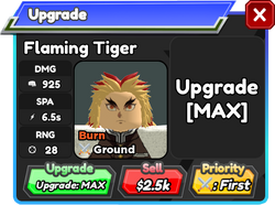 Flaming Tiger (Kyojuro Rengoku), Roblox: All Star Tower Defense Wiki